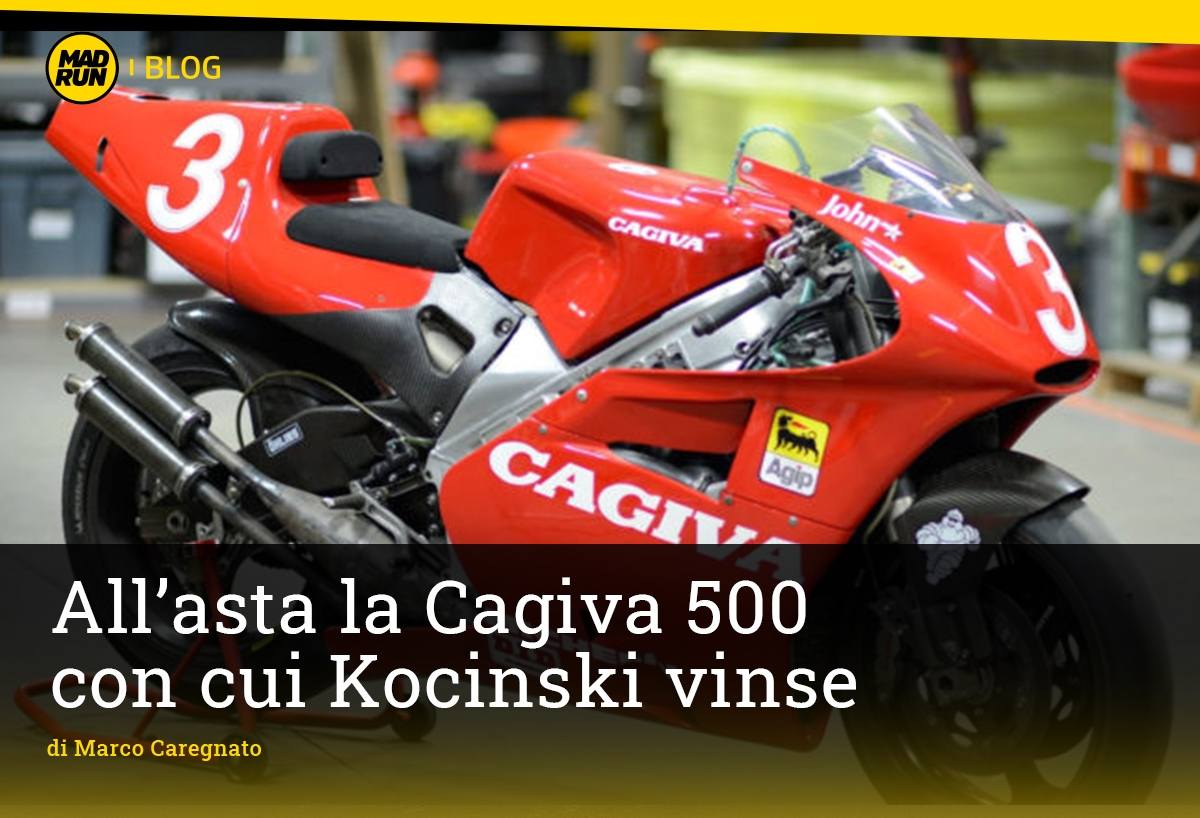 In vendita la Cagiva 500 con cui Kocinski vinse a Laguna Seca nel 1993